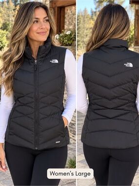 The North Face Women's large  Black Quilted Insulated Vest